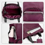 Bolso Bandolera Burdeos Mujer 4