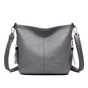 Bolso Bandolera Gris Mujer 3
